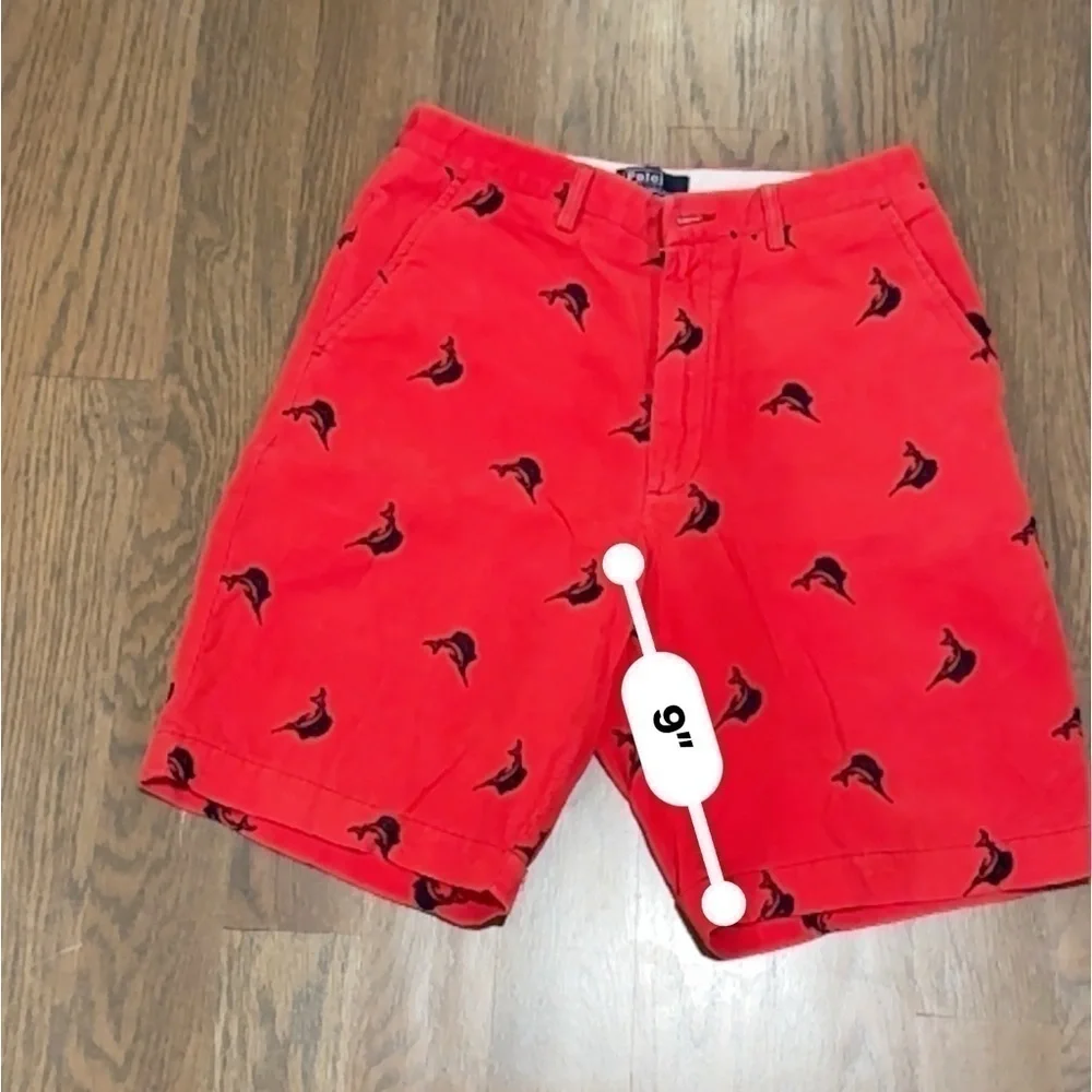 Vintage academia Polo Corduroy Swordfish red Shorts size 30 preppy academia E
